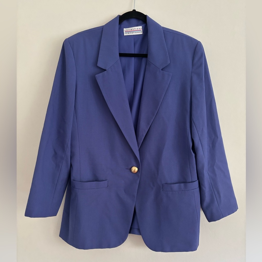Vintage 90s Periwinkle Purple Blazer